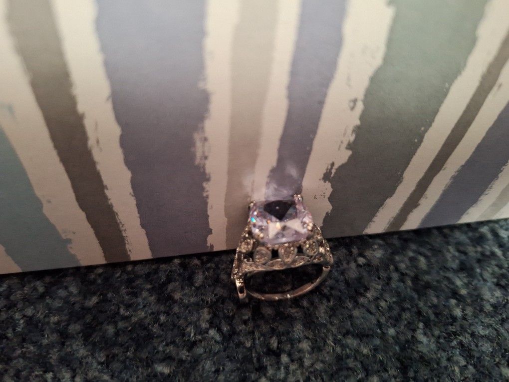 Jewelry Ring. Clear Fake Crystal Ring