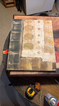 Original Abstract Mixed Media Canvas Painting