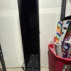 Floating TV shelf with power cable