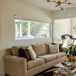 Pottery Barn Sleeper Sofa and Ottoman