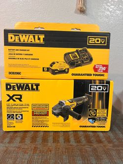 DEWALT XR 4.5-in 20-volt max Paddle Switch Brushless Cordless Angle grinder