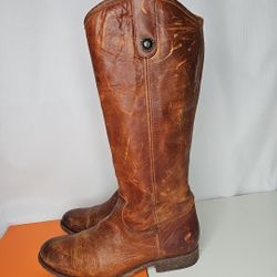Frye Boots Women's Leather Brown Boots Size 8.5