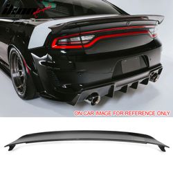 Fits 2015-2023 Dodge Charger Redeye Style Gloss Black Rear Trunk Spoiler Wing ABS