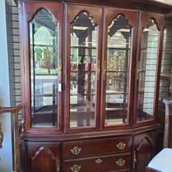 Mahogany 64" Wide China Cabinet