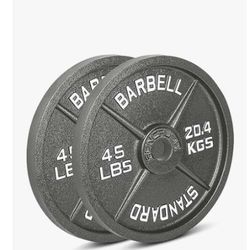 Brand New In Box Olympic Weight Plates 45 Lb And 35 Lbs 