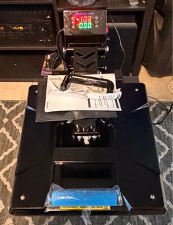 HEAT PRESS Delclynee 15" x 15" Slide Out (12.25") Heat Press Machine for T Shirts, Clamshell Pull Out Lower Platen, Industrial-Quality Digital Sublima