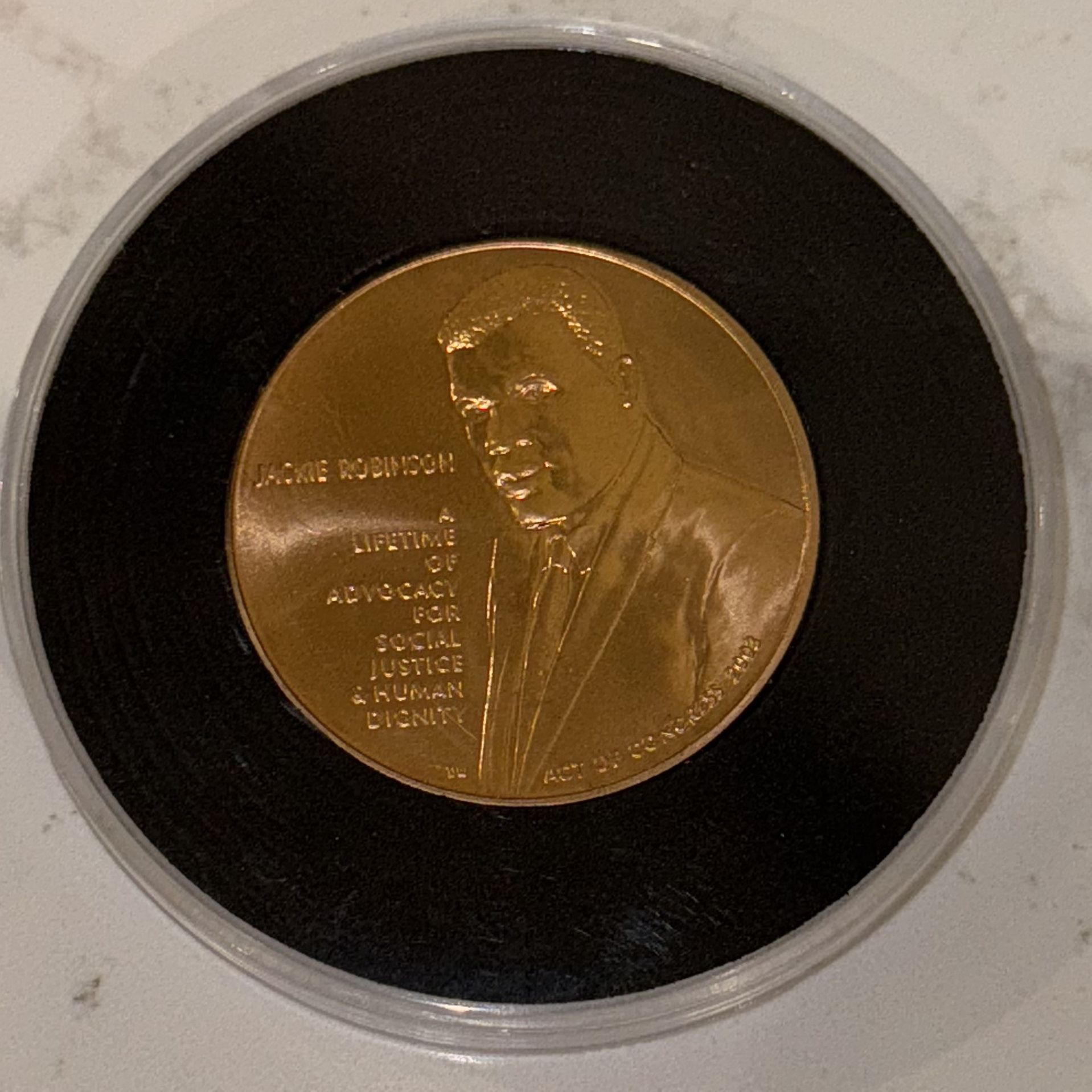 Jackie Robinson 1.5 In Bronze Medal US Mint