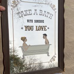 Antique Bath Mirror 