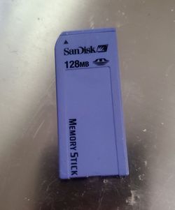 SanDisk 128MB Memory Stick (Tested & Working) For Vintage Sony Cameras