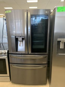 LG 4 Door In Door Refrigerador In Black Stainless Working Perfectly 4 Months Warranty 