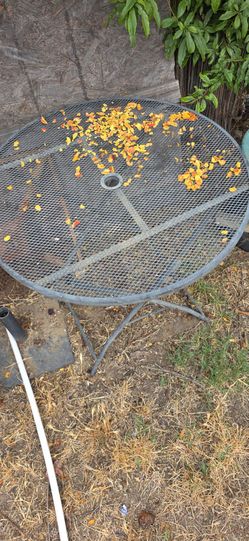 Rod iron table