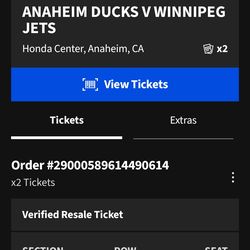 Ducks tickets tonight