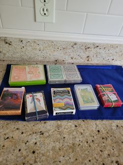 7 packs of playing cards (2 double sets)