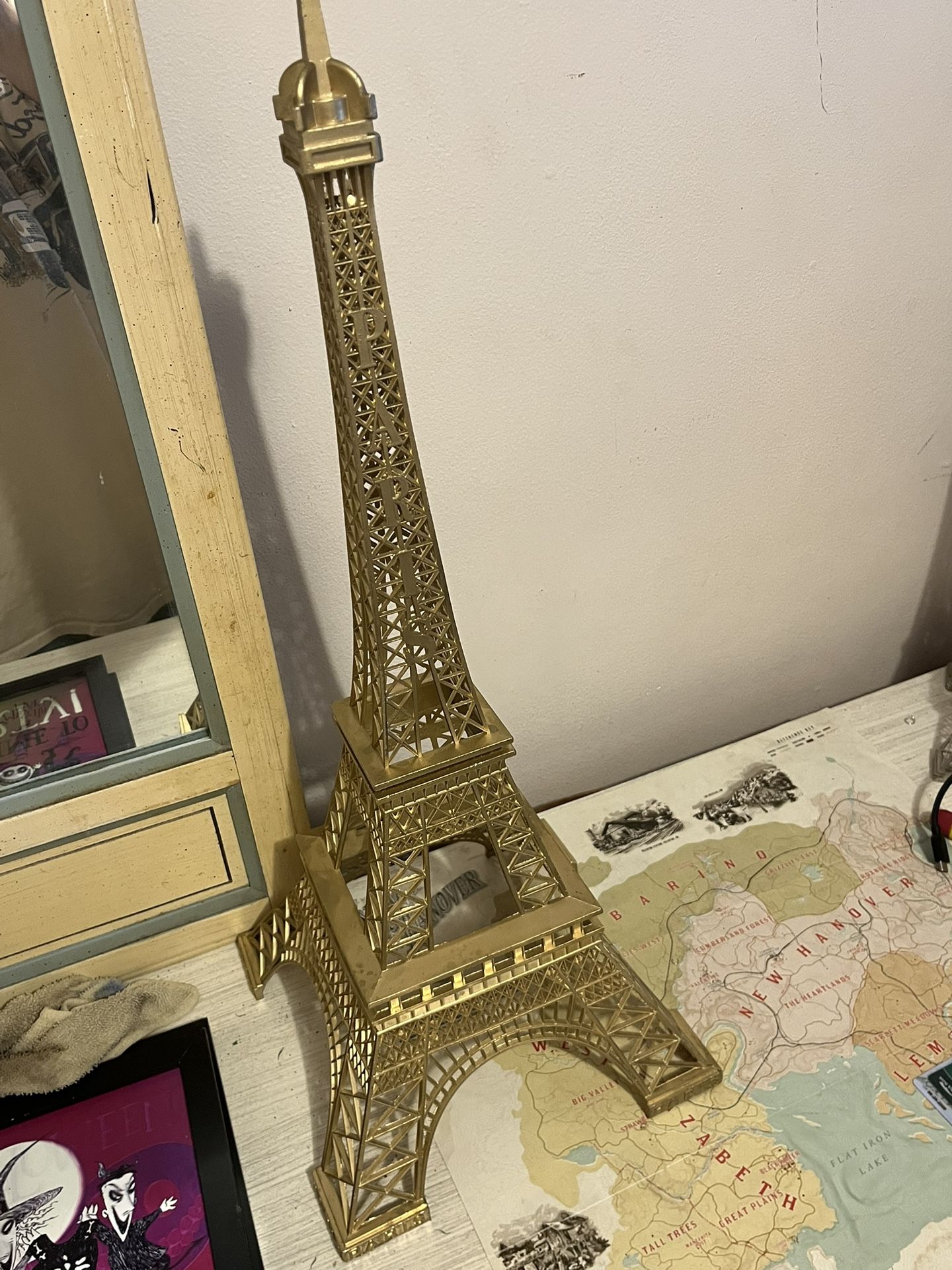 Two Foot Gold Eiffel Tower