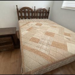 Queen Sized Bed And 2 Matching Night Stands