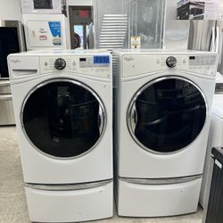 Whirlpool Electric Front Load Washer & Dryer Set 