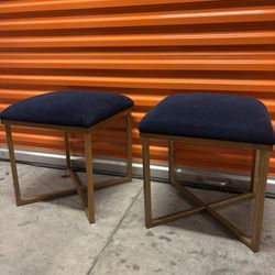 Velvet Seat Ottomans