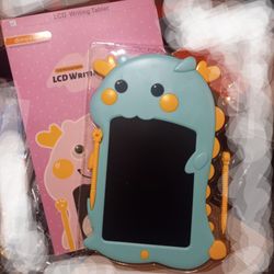 LCD Writing Tablet For Children - Blue Dinosaurus