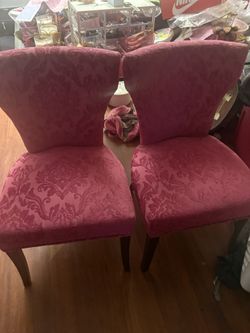 Matching Fuchsia Chairs 