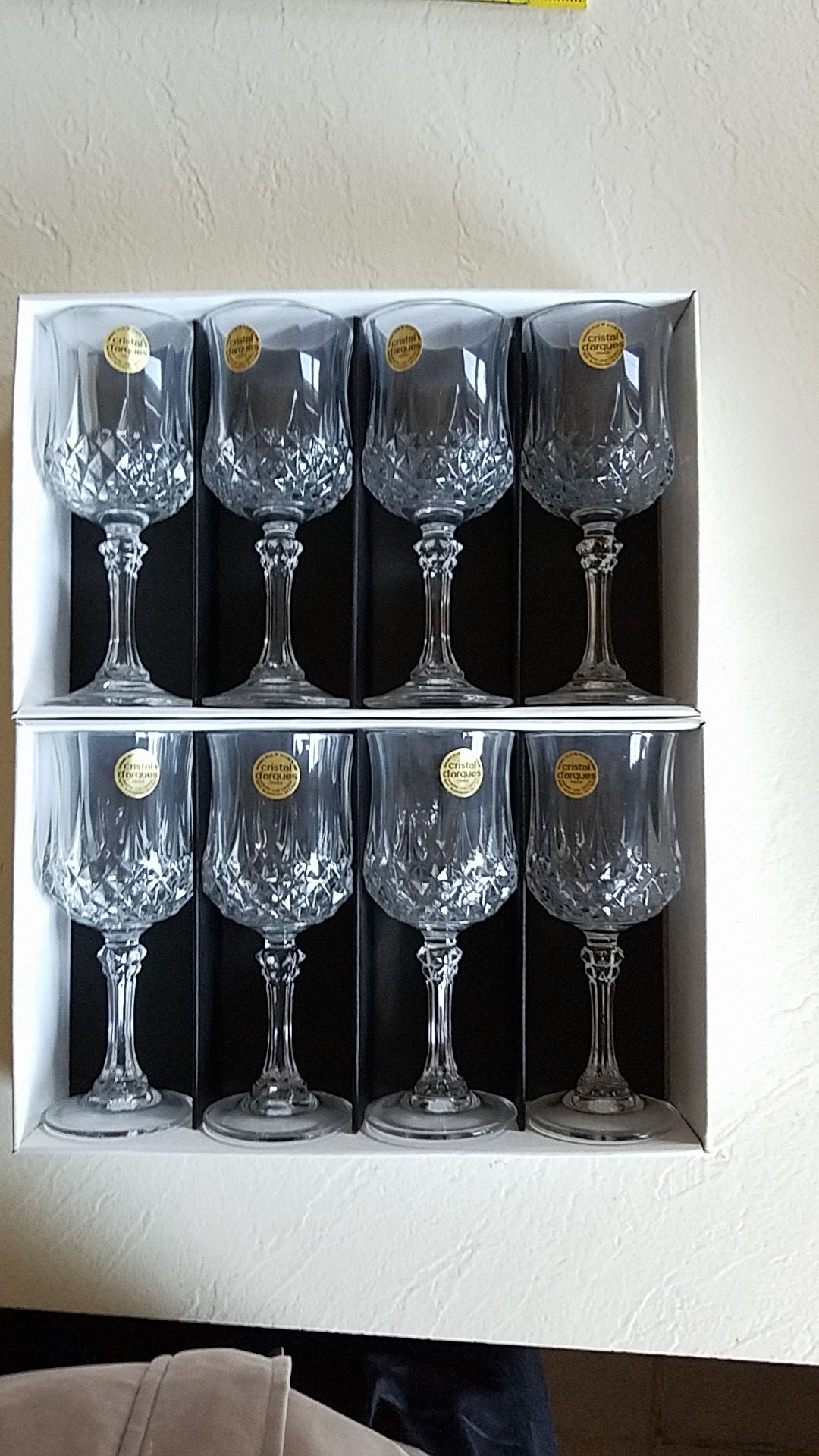 French Crystal Wine Glasses
