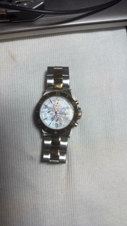 Invicta women .Two-Tone Chronograph Watch with MOP Dial
