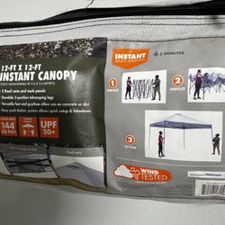Ozark Trail 12' x 12' Instant Straight Leg Canopy (gray)