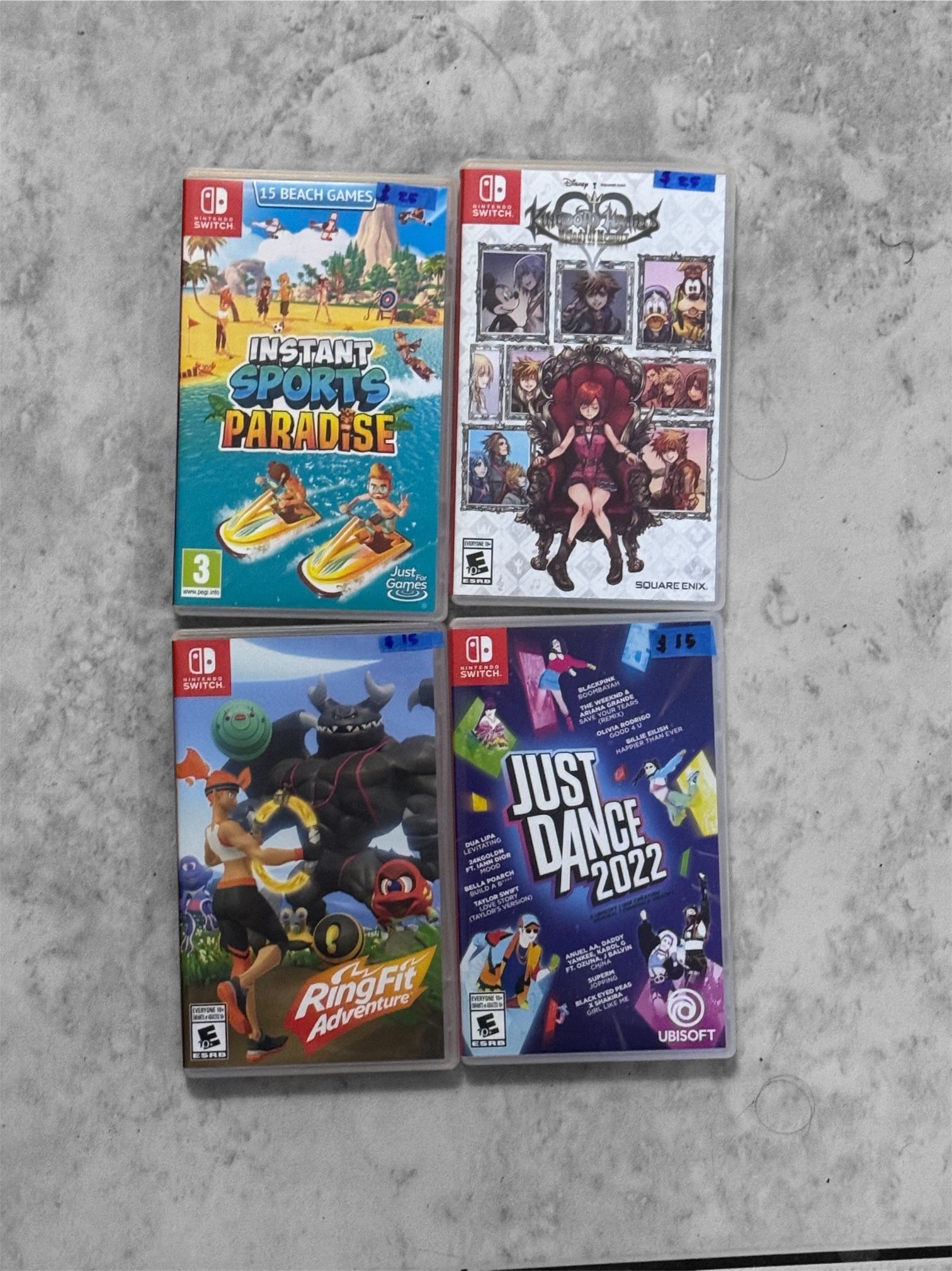 Nintendo Switch Games — $15 / $25
