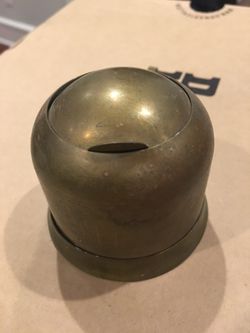Unusual small brass container