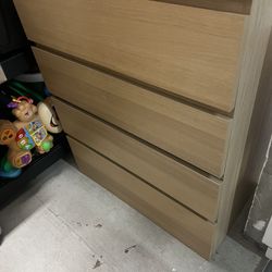IKEA Malm Dresser Drawer (4 Shelves, Like New)