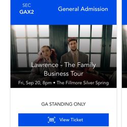 Lawrence-The Family Business Tour