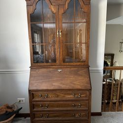 Vintage Curio Cabinet/Writing Desk