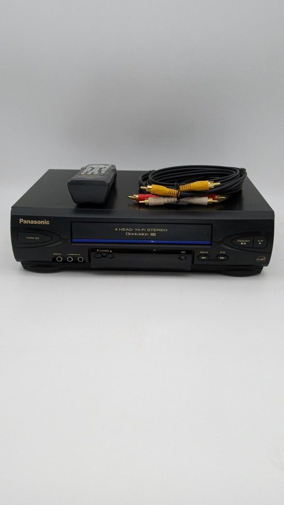 Panasonic VCR with Remote And Cable Works Fine!( PV-V4522)