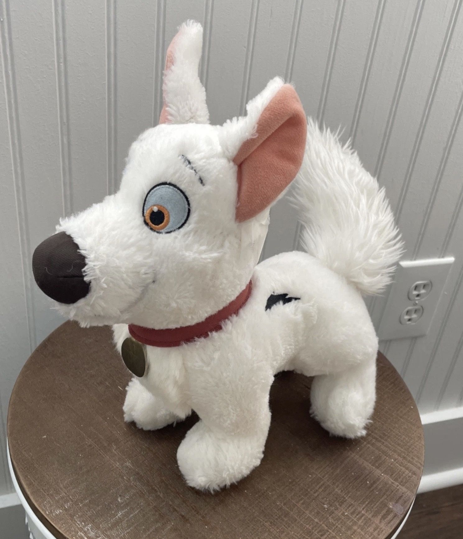 Disney Parks Bolt Standing Dog White German Shepherd Plush Stuffed Animal