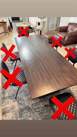 Dark Wood Dining Table