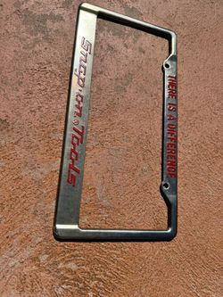 Snap On license Plate Frame (metal)