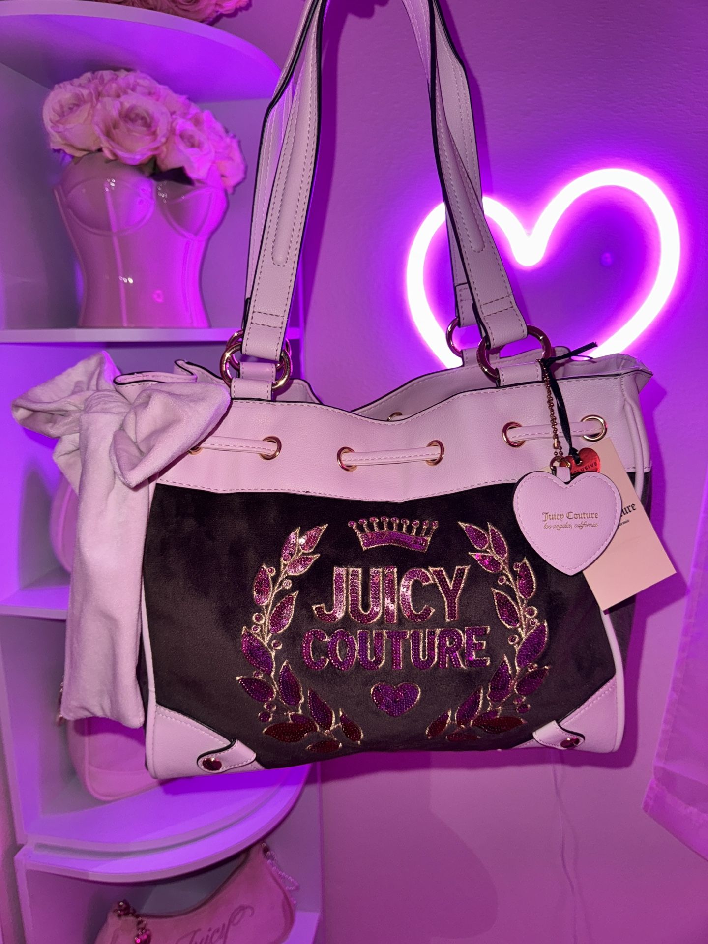Juicy Couture Pink/Brown Tote Bag (more bags on my profile)