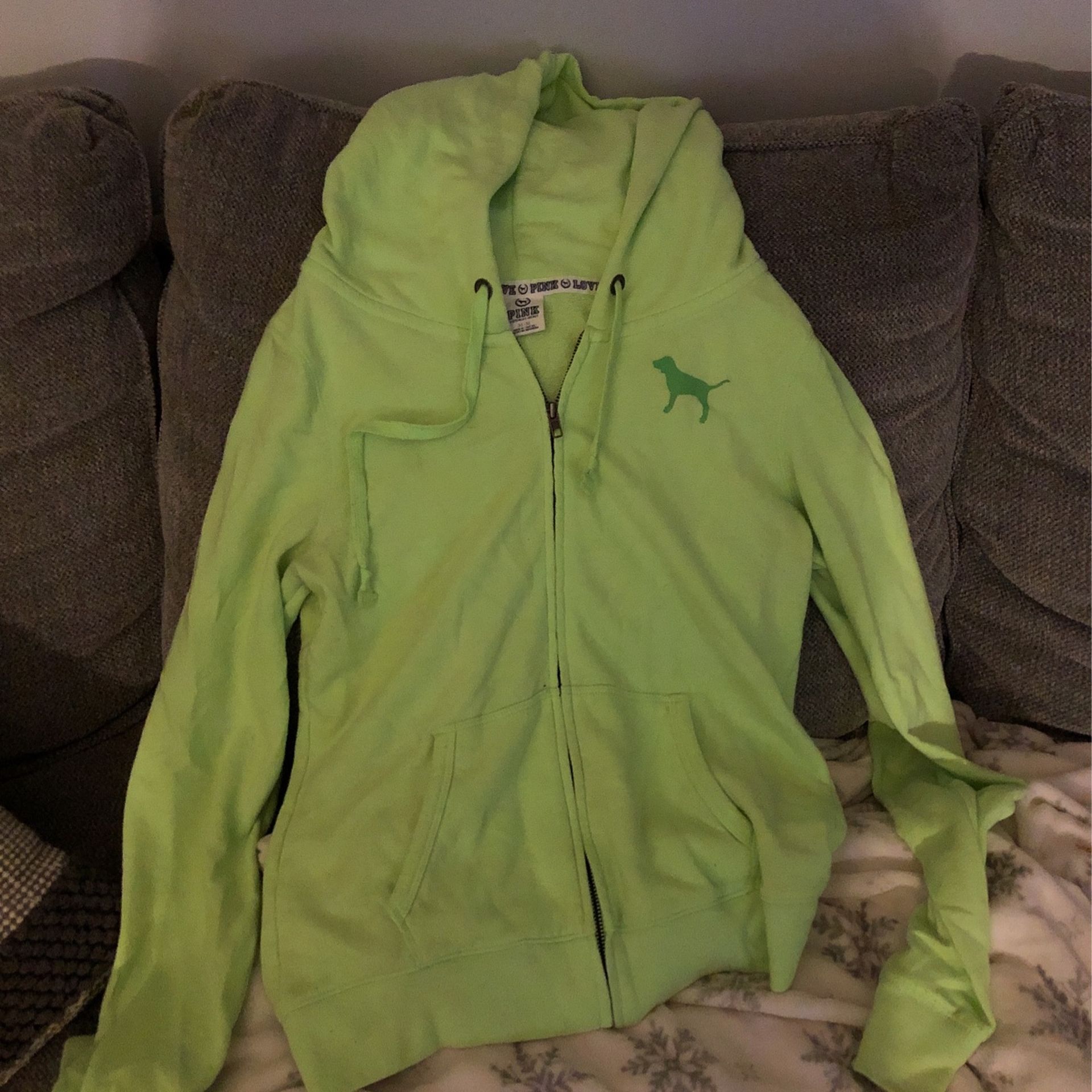 VS pink zip up hoodie jacket