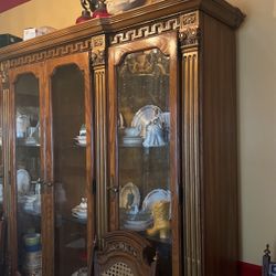 Display Cabinet Solid Wood Living Room