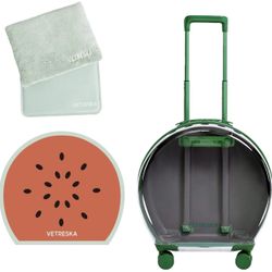 Vetreska Watermelon Pet Carrier with Cooling Mat And Pillow 