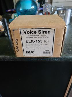 Elk Voice Siren w/stainless triggered theft protected cover