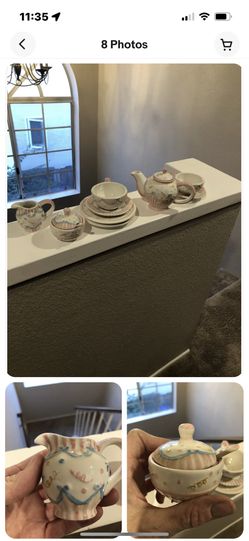 Bunnies By The Bay Tea Set New 