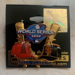 World Series Angels Vs Giants Pin (2002)