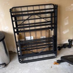 Collapsible Steel Queen Mattress Bed Frame 