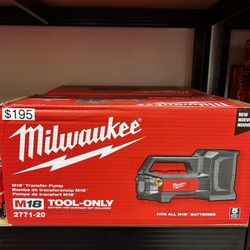 Milwaukee M18 Tranfer Pump Tool Only
