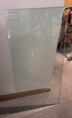 Heavy Duty Glass Piece (40”L x 20”W, 1/4” Thick)