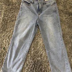 High Rise Crop Jeans Size 14