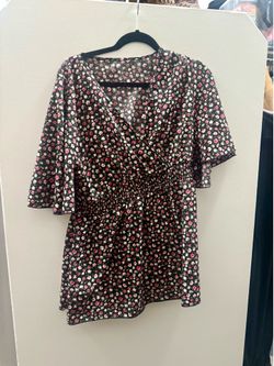 Size 2XL floral blouse