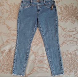 Blank NYC The Great Jones High-Rise Skinny Blue Jeans Women Plus Size 32