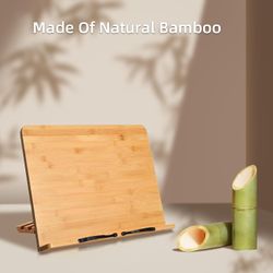 wishacc Bamboo XL Book Stand – 19.7" x 14" 2A-3 2A-3