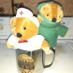 Cuddly Nurse And DOC TEDDY BEARS